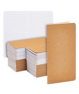 48 Pack Lined Kraft Paper Notebooks Bulk Set, H5 Travel Journal Pack Wit... - £49.24 GBP