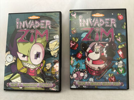 Invader Zim Complete Series Volume 2 &amp; 3 DVD Lot of 2 Nickelodeon Disc 3,4,5,6 - £11.77 GBP