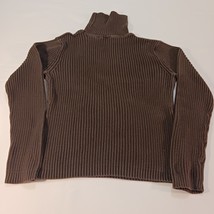 Sonoma Women&#39;s Life + Style Pullover Sweater Brown Long Sleeve Turtlenec... - €10,66 EUR