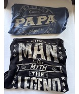 NEW Fathers Day Papa Aged to Perfection &amp; Man the Myth the Legend Men&#39;s ... - $20.93 CAD