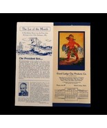 Vtg Advertising Burlington Liars Club Grand Ledge Clay WW2 Homefront Eph... - $19.99