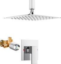 Airuida Shower Faucet Set, Ceiling Mount Rain Shower System, Single Function - £67.55 GBP