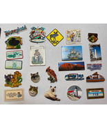 Lot of 23 Vintage Refrigerator Magnets State Places Cats Birds Animals D... - £13.20 GBP