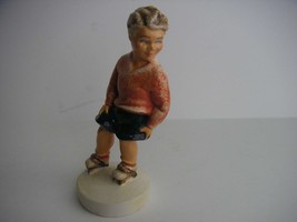 Sebastian Miniatures, Sidewalk Days, Boy on Roller Skates, green label 1... - $9.99