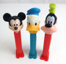 Lot of 3 Disney Pez Dispensers Mickey, Goofy, &amp; Donald (C) - £7.72 GBP