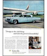1959 Lincoln Premiere Landau PRINT AD Donald Douglas - Douglas Aircraft BX3 - $141.33 MXN