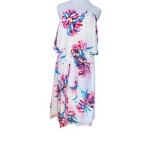 Yumi Kim Bevello Marinards Wildimprs Strapless Floral Silk Ruffle Midi Dress XS - £42.46 GBP