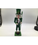 ST PATRICK&#39;S DAY 15&quot;LEPRECHAUN NUTCRACKER W/ POT OF GOLD and staff - €28,64 EUR