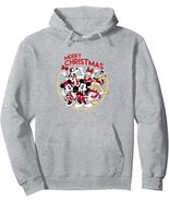 Disney Friends Christmas Hoodie Pullover Hoodie, Men&#39;s 2XL Heather Grey - $30.14