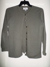 Chico&#39;s Button Front Cardigan Sweater Chico&#39;s Size 1 Gray - £9.43 GBP