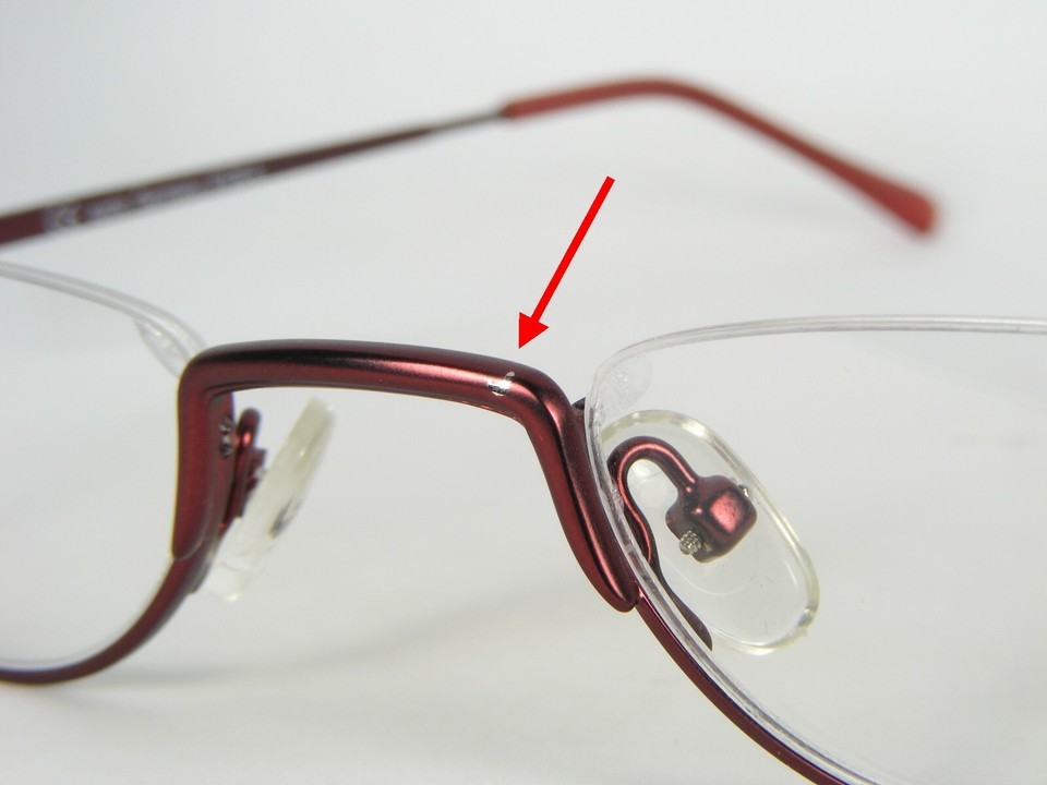 Opdo Eyewear 8126-4 BURGUNDY EYEGLASSES GLASSES METAL FRAME 47-23-148mm "READ" Item image 7