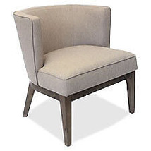 Lorell LLR82094 25.5 x 21 in. Linen Fabric Accent Chair - Gray - £314.36 GBP
