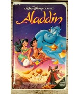 Aladdin Walt Disney VHS Tape RARE BLACK DIAMOND edition. PRE-OWNED.  - £36.93 GBP