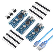 For Arduino Nano V3.0, Nano Board Ch340/Atmega328P With Usb Cable, Compa... - £25.57 GBP