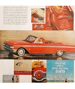1962 Ford Galaxie 500 XL Advertisement Automobilia Cherry Red Hot Rod HM2M - $42.12 CAD