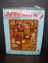 Sunset Stitchery 2689 Bits And Pieces Memory Box 1981 New Barbara Jennin... - $24.05