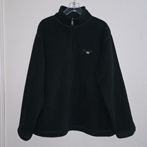 VTG Polo Sport Ralph Lauren Dark Green Men&#39;s XL 1/4 Zip Fleece Pullover Solid - £27.11 GBP