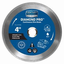 Century Drill &amp; Tool 75456 Diamond Continuous Rim Blade, 4&quot; - $7.49+
