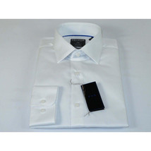 Men's Shirt Christopher Lena PROPER 100% Cotton Wrinkle Free p720ttsr white Slim image 3