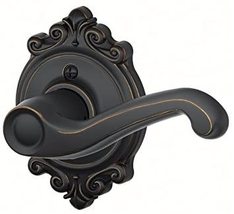 Schlage Brookshire Flair Decorative Trim Aged Bronze Dummy Door Handle - $18.99