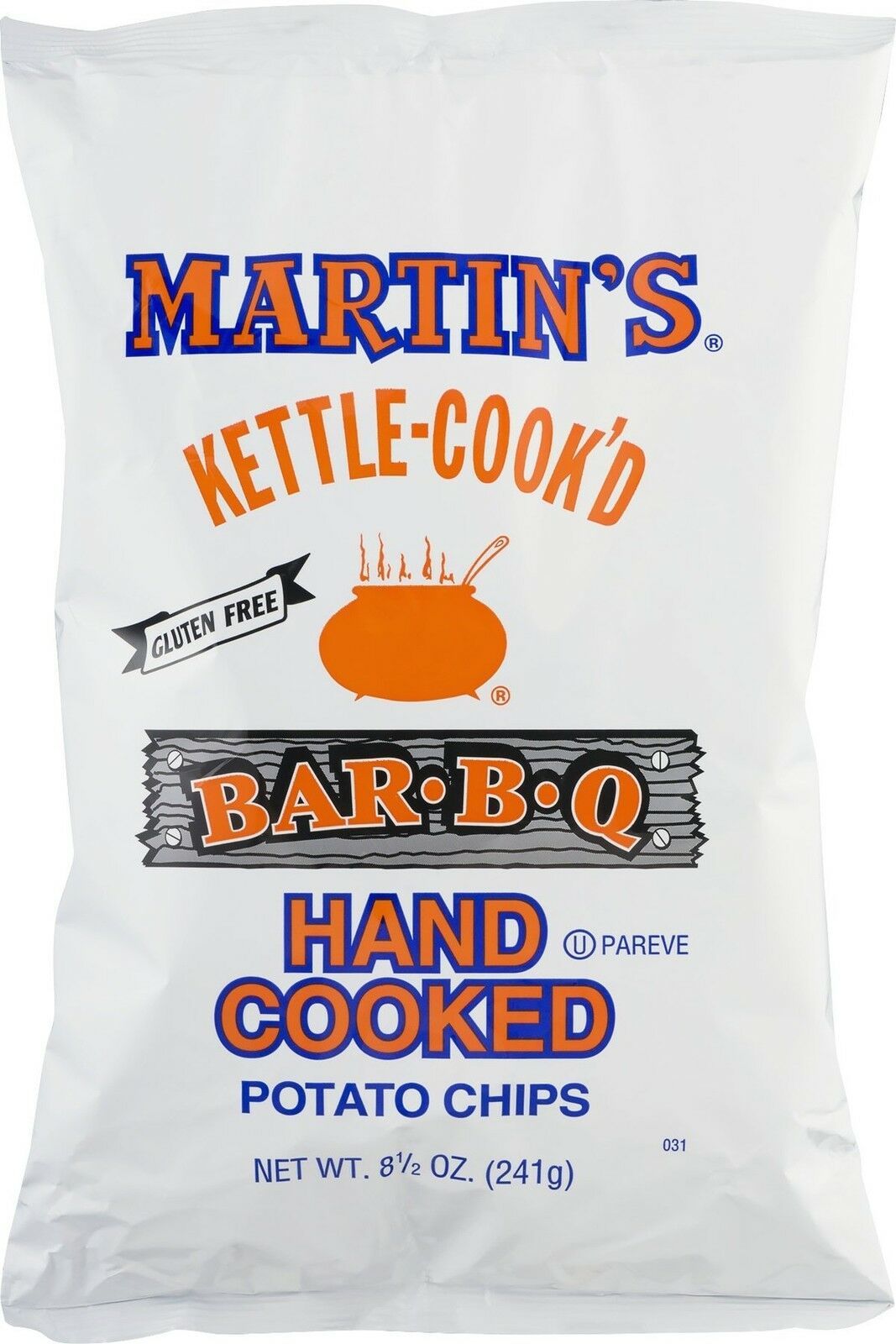 Primary image for Martin's Kettle Cook'd Bar-B-Q BBQ Potato Chips- Four 8.5 oz. Bags