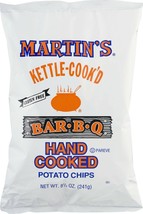 Martin's Kettle Cook'd Bar-B-Q BBQ Potato Chips- Four 8.5 oz. Bags - £24.90 GBP