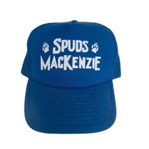 San Sun Vintage Spuds Mackenzie Mens Blue Truckers Hat Cap Adjustable - £16.40 GBP