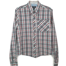 Rockies Womens Shirt Size XL Button Front Long Sleeve Collared Plaid Pocket - £11.16 GBP