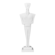 Figura femenina desnuda de las Cícladas ídolo arte moderno griego estatu... - $97.31