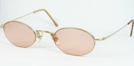 FreudenHaus LOMEX HGD GOLD W/ ORANGE-ROSE LENS SUNGLASSES GLASSES 44-17-... - $50.61