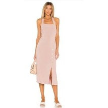 Revolve Tularosa Ashley Square Neck Button Slit Midi Dress Mauve $188, S... - $1,448.60 MXN