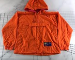 Vintage Gap Pullover Mens Small Orange Zip Anorak Front Pocket Aloha Dra... - $51.17