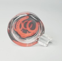 Vintage Marlboro Cigarette Personal Ashtray Red Horseshoes Glass Lucky C... - £8.57 GBP