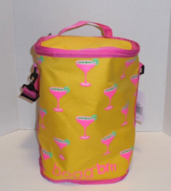 Bogg Bag Brrr Tall Cooler Yellow Pink Margaritas New Tote Pool Beach - £47.17 GBP