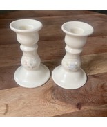 Phaltzgraff Tea Rose Collection -Set of 5&quot; Candle Stick Holders - USA St... - €10,25 EUR