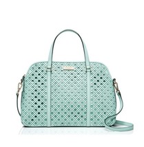 New Kate Spade Women&#39;s Newbury Lane Caning Small Rachelle Satchel Bag Grace Blue - $296.99