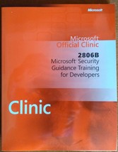 Microsoft Official Clinic 2806B Microsoft Security Guidance Training for Develop - £30.05 GBP