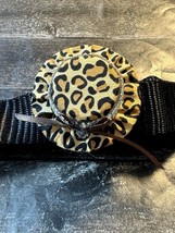 Pet Collar Mini Hat Leopard Print Rhinestone Hat Band Accessory New - $6.00