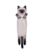 Soft Hand Towels Kitchen Bathroom Siamese Cat Towels for Cat Lovers - £14.66 GBP