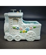 Vintage Napcoware Japan Baby Express Planter Musical Nursery Train Brahm... - $29.69