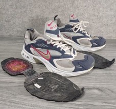 Rare Nike Air Terra 2004 womens size 10 Blue, Gray White Need Re-Glue of Outsole - £17.76 GBP