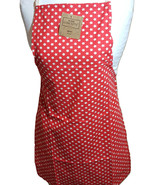 White Stars on Red Cotton Print Kitchen Chef&#39;s Apron Fashion Baking Cook... - $225.97 MXN
