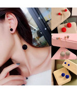 Sexy Women Velvet Round Long Drop Earrings Plush Ball Tassel Dangle Earr... - €13,03 EUR