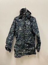 Us Navy Usn Nwu Gore Tex Cold Weather Digital Camouflage Parka - Small Long - £55.30 GBP