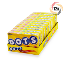 Full Box 12x Packs Tootsie Dots Assorted Flavored Gumdrops Theater Candy 6.5oz - £25.78 GBP