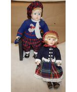 Scandinavian Dolls Pair Nordic Folk Children Traditional Clothes 13&quot;Wall... - $1,393.96 MXN