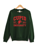 Cupid University Sweatshirt, Cute Valentine&#39;s Day Shirt, Funny College S... - $18.99