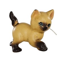 Vintage Siamese Kitten With Whiskers Figurine Kitsch Cute - £19.76 GBP