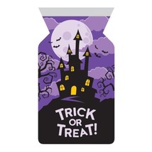 Halloween Haunted House Trick or Treat 12 ct Cello Zipper Bags - £3.46 GBP