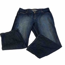 Riders By Lee Premium Women&#39;s Jeans Plus Sze 22W P Blue Denim Sticthed - $16.88